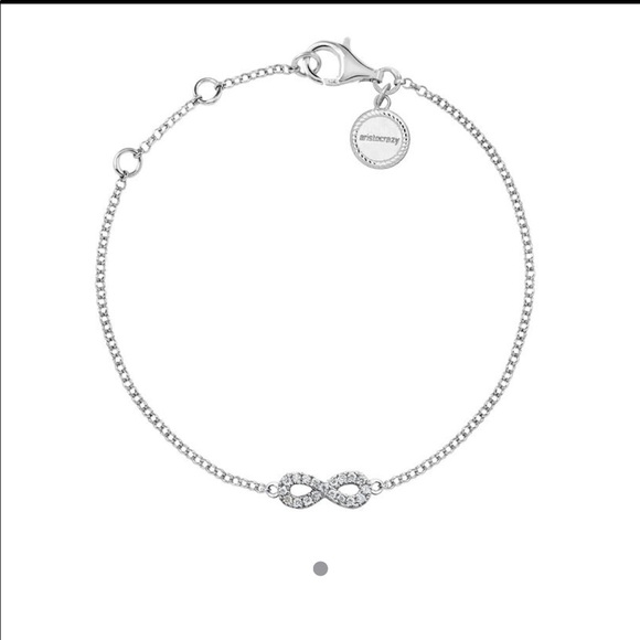 Diamond infinity bracelet